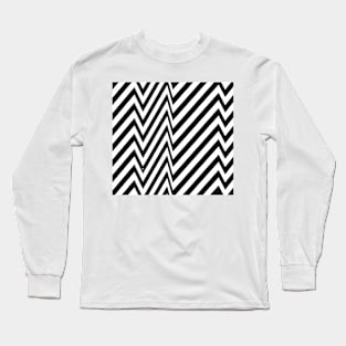 Zebra Pattern #blackwhite #pattern #retro #cool #opart #stylish #homedecor Long Sleeve T-Shirt
